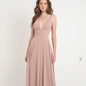 Jenny yoo brushed apricot bridesmaid dress